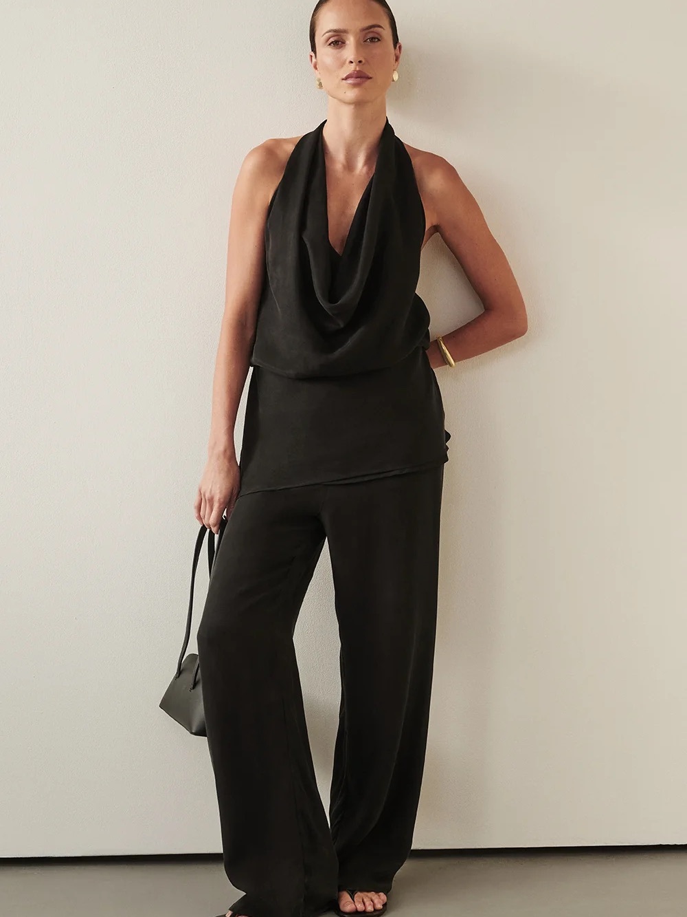 Dissh wide leg drawstrings pants